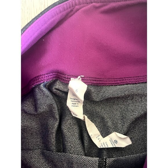 Lululemon Snap Me Up Black 3/4 Crop Pants Size 6 Used Inseam 18.5" Women's - Picture 5 of 8